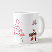 Frohes Valentinstag Süßer Teddybär Tasse (Vorderseite Rechts)