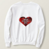 Frohes Valentinstag Sweatshirt (Design Rückseite)
