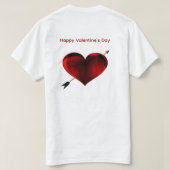 Frohes Valentinstag T-Shirt (Design Rückseite)