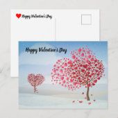 Frohes Valentinstag Urlaub Postkarte (Vorne/Hinten)