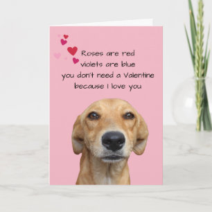 Frohes Valentinstag vom Hund Lover Karte