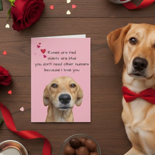 Frohes Valentinstag vom Hund Lover Karte