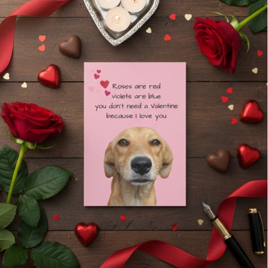 Frohes Valentinstag vom Hund Lover Karte