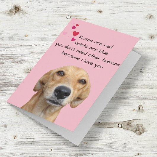 Frohes Valentinstag vom Hund Lover Karte