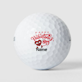 Frohes Valentinstag zum Golfen mit Liebe Golf Bal Golfball