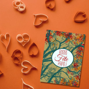 Frohes Vaterfest! Wert der Bäume Karte