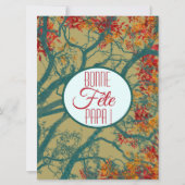 Frohes Vaterfest! Wert der Bäume Karte (Vorderseite)