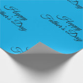 Frohes Vatertag Papier Geschenkpapier (Ecke)