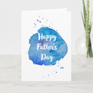 Frohes Vatertag|Watercolor Splash Karte