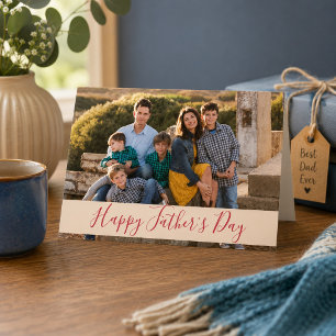 Frohes Vatertags-Familienfoto Karte