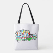 Frohes Vatertags-Puzzle-Kunst Tasche (Rückseite)