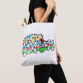 Frohes Vatertags-Puzzle-Kunst Tasche (Von Nahem)