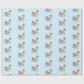 Frohes Vatertagsbanner Geschenkpapier (Flach)