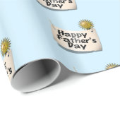 Frohes Vatertagsbanner Geschenkpapier (Rolleneckpunkt)