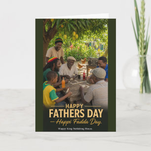 Frohes Vatertagskarte Domino unter der Mango Karte