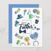 Frohes Vatertagskarte Mitteilungskarte (Vorne/Hinten)