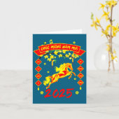 Frohes Vietnamesisches Neujahr Chuc Mung Nam Moi Karte (Gelbe Blume)