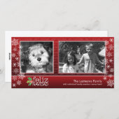 Frohes Weihnachten - collage von 2 Fotos (Vorne/Hinten)