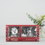 Frohes Weihnachten - collage von 2 Fotos (Stehend Vorderseite)