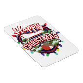 Frohes Weihnachts-Cartoon-Logo Magnet (Rechte Seite)