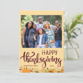 Frohes Weihnachts-Flachbild-Fotokarte Feiertagskarte (Stehend Vorderseite)