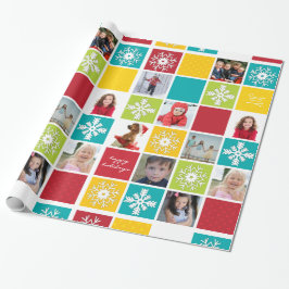 Frohes Weihnachts-Foto-Wrapping Paper Geschenkpapier