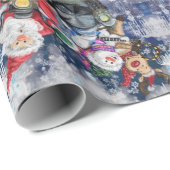 Frohes Weihnachts-Freunde Funny Geschenk Wrapping  Geschenkpapier (Rolleneckpunkt)