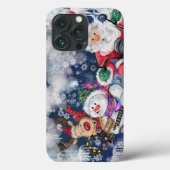 Frohes Weihnachts-Freunde Funny iPhone Case (Rückseite)