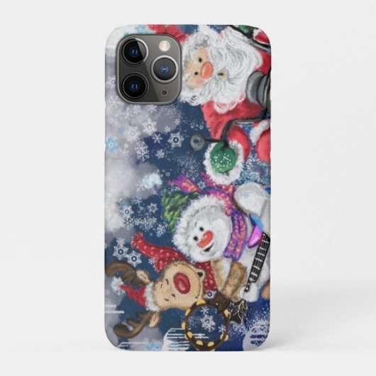Frohes Weihnachts-Freunde iPhone Case (Rückseite)