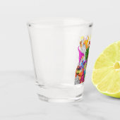 Frohes Weihnachts-Party Gnome Funny Shot Glass Schnapsglas (Links)