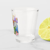 Frohes Weihnachts-Party Gnome Funny Shot Glass Schnapsglas (Rechts)