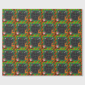 Frohes Weihnachts- und Neujahrspapier Geschenkpapier (Flach)