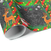 Frohes Weihnachts- und Neujahrspapier Geschenkpapier (Rolleneckpunkt)