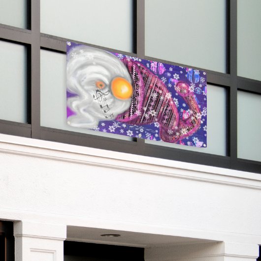 Frohes Weihnachtsbanner Banner (Äußeres Gebäude)