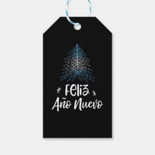 Frohes Weihnachtsbaum mit argentinischer Flagge Geschenkanhänger