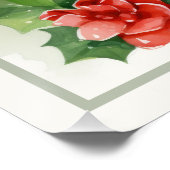 Frohes Weihnachtsbräunchen Imitate fertig zum Rahm Poster (Ecke)