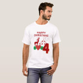 Frohes Weihnachtsdesign 2024 T-Shirt (Vorne ganz)