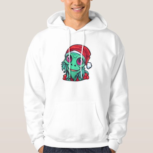 Frohes Weihnachtsfest - Alien Hoodie (Vorderseite)
