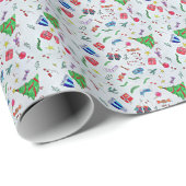 Frohes Weihnachtsfest Geschenkpapier (Rolleneckpunkt)