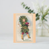 "Frohes Weihnachtsfest" Vintages Weihnachten (Stehend Vorderseite)