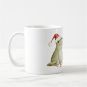 Frohes Weihnachtsfrosch Kaffeetasse (Links)