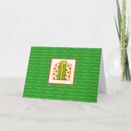 Frohes Weihnachtsgeschenk für geklappten GREEN Url Feiertagskarte