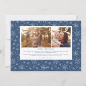 Frohes Weihnachtshandbriefing Weihnachtsfotokarte Feiertagskarte (Rückseite)