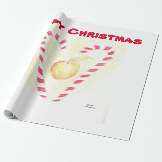 Frohes Weihnachtswrapping Paper Geschenkpapier (Ungerollt)