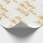 Frohes Weißbuch zum Neujahr Geschenkpapier (Ecke)