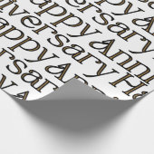 Frohes Whitepaper zum Jahrestag Geschenkpapier (Ecke)