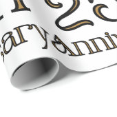 Frohes Wrapping Paper zum 25. Jahrestag Geschenkpapier (Rolleneckpunkt)