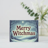 FroheWitchmas  Feiertagspostkarte (Stehend Vorderseite)