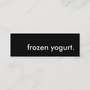 Frohjoghurt. Mini Visitenkarte