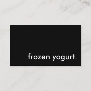 Frohjoghurt. Visitenkarte